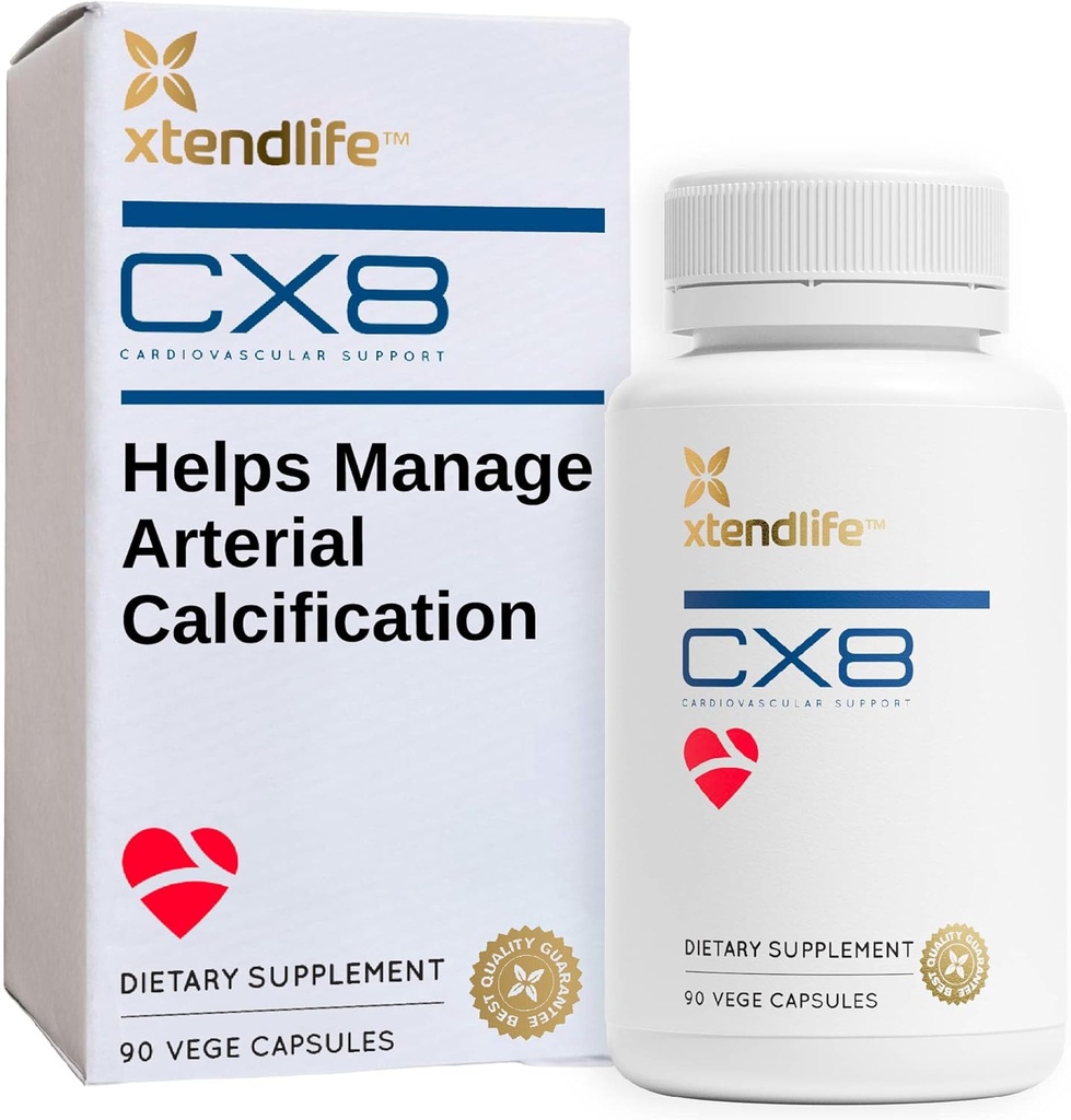 Xtendlife CX8 Heart Health Supplement sydän-, verenkierto- ja valtimoterveyden - kanssa K2-vitamiini MK7, D3, Tokotrienoleja, ja Sea Buckthorn-30 päivän tarjonta