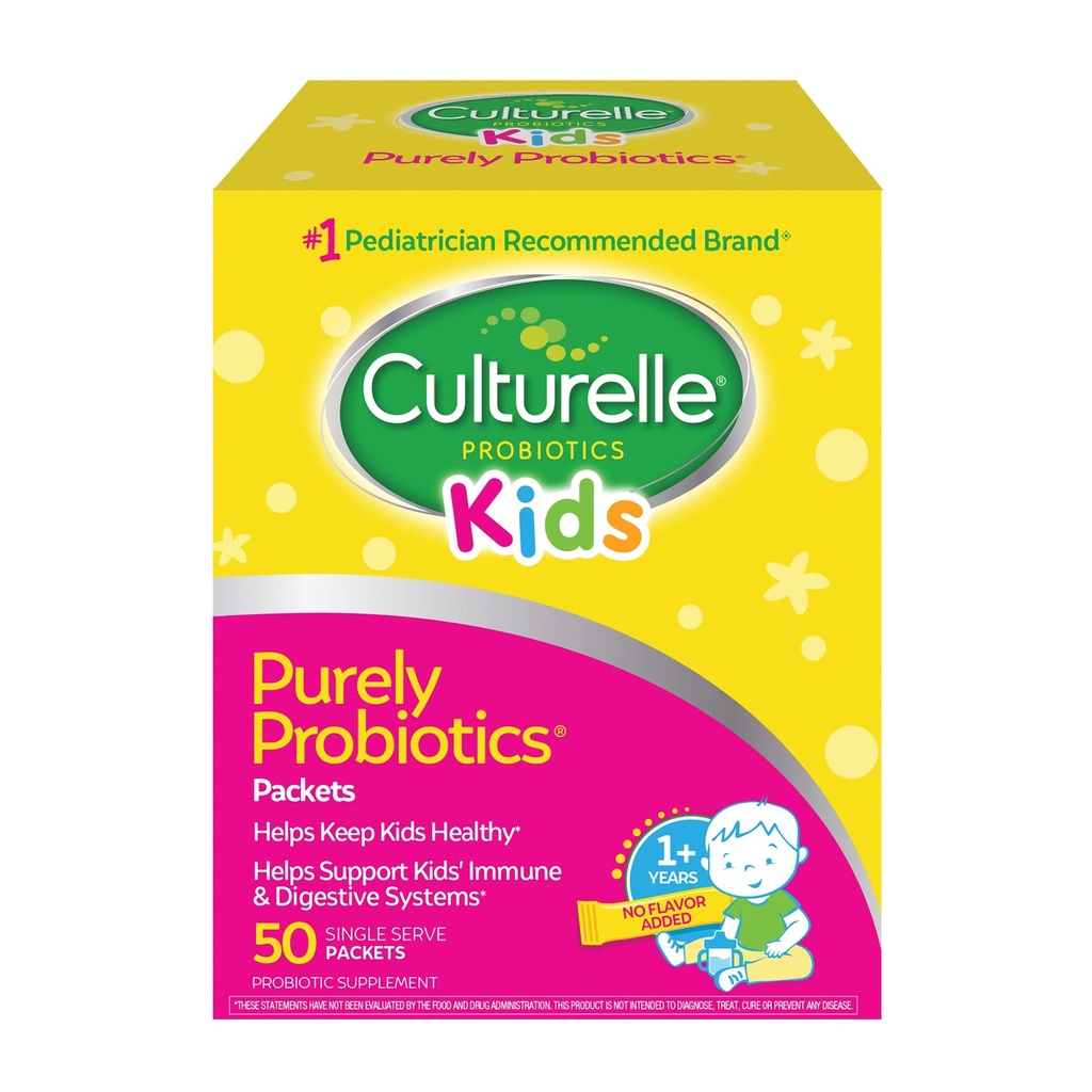 Culturelle Kids Daily Probiotic Packets for Kids, (Ages 3+) - 50 Count 