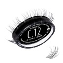 Lashify Curl 12mm Gossamer DIY silmäripsilaajennukset uudelleentäyttö, musta, helppo vääriä silmäripsiä luonnollinen ulkonäkö