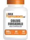 BulkSupplements.com Coleus Forskohlii Extract kapselit - Forskolin-lisä, Forskolin-kapselit - Herbal Supplement, Gluteeniton, 1 kapseli per tarjoilu, 60 kapselia (pakkaus 1)