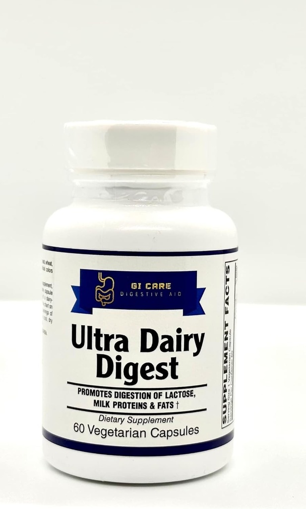 Ultra Dairy Digest - auttaa digestiota laktoosia sisältävät tuotteet, maito PROTEINS & Maito FATS † (maito / meijeri siedettävyys) 3-in-1 Formula
