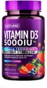 Rakennettu luonnon pureskeltava D3-vitamiini 5000 IU - D-vitamiinin täydennysosa purut .