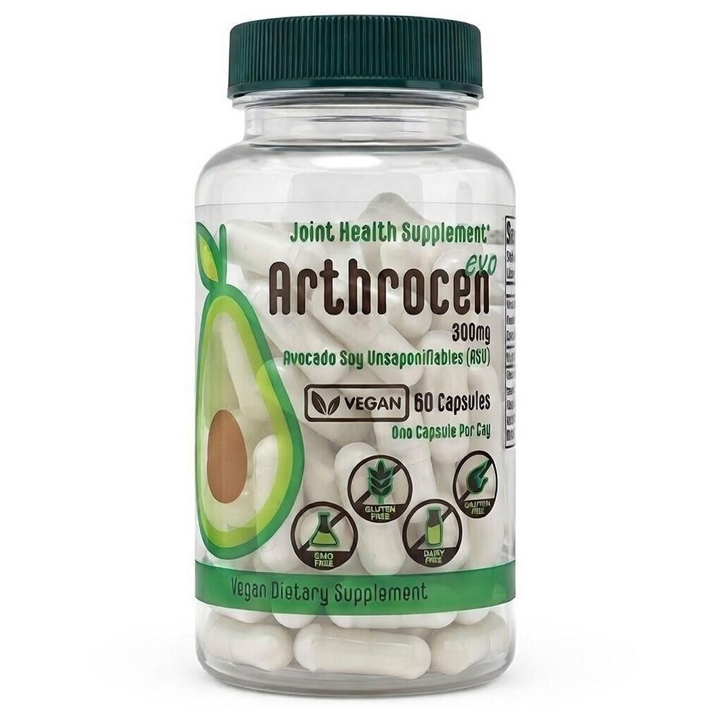 EVO Vegan Joint Health Supplement, 300Mg Avocado Soy Unsaponifiable, 60 Day Supply, en kapsel per dag (2 månader)
