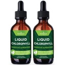 NEW AGE Chlorophyll Liquid Drops - Natural Concentrate - Energy Booster, Digestion och Immune System Supports, Internal Deodorant, Liver Function - (2 Fl Oz (Pack of 2))