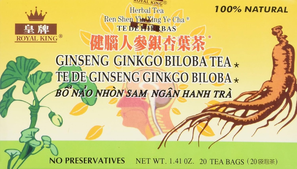 Kuningas Ginseng Ginkgo Biloba tee (20 pussia)