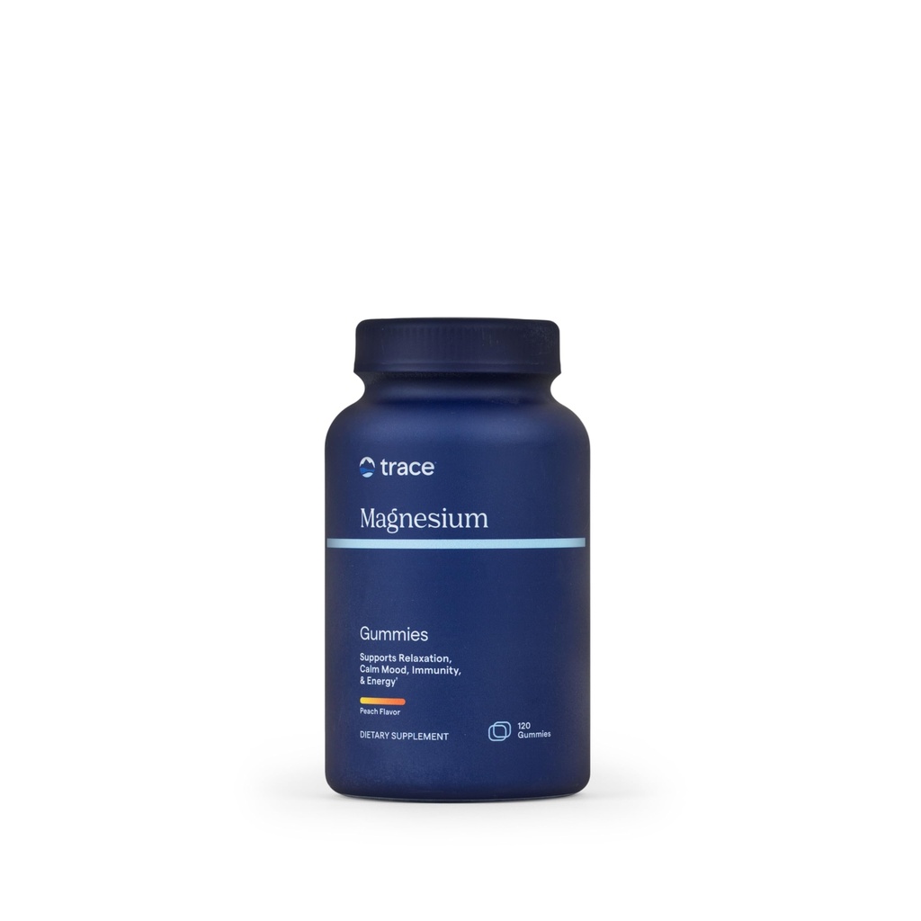 Trace Minerals Magnesium 84mg - Chewable Magnesium Supplement för Bone & Heart Health Support - Immune System Support - Aids Relaxation & Healthy Sleep - Tangerine, 120 Gummies (120 portioner)