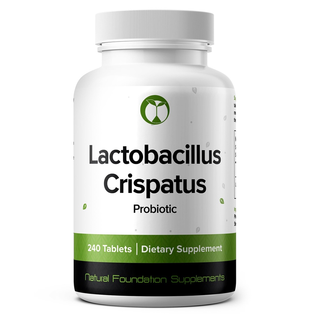 Lactobacillus Crispatus Probiotic 240 tabletter (4 månaders leverans) - Forskad stam LCR86 - 3 miljarder CFU - Digestive & Vaginal Health Support - GMP Certified (240, Lactobacillus Crispatus)