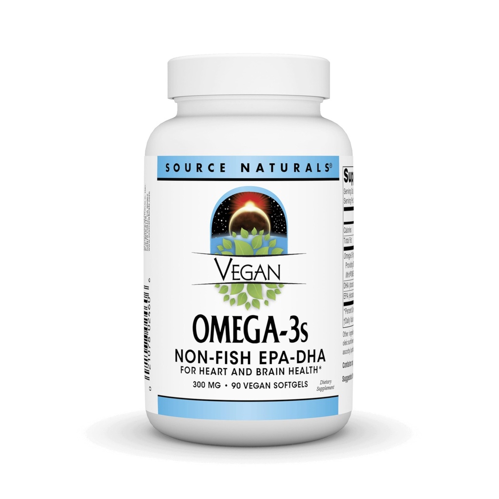 Source Naturals Vegan Omega 3s Epa-Dha * 300 mg - 90 Softfgels