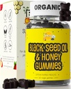 Siirappi Organic Black Seed Oil Gummies w/Honey &15% Thymokinoni ... Monivitamiinia immuunitukeen, stressinlievitys Gummy Vitamiineja ... Turmeeri, omenaviinietikka, monivitamiini Gummies
