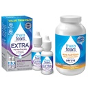 TheraTears 1200 mg Omega 3 Supplement for Eye Nutrition, Organic Pellavansiemen Triglyseride Fish Oil ja E-vitamiini, 180 Count with Thera Kyynelten silmätippa kuiva silmät, 0,5 Fl Oz, 15 Ml, 2 Pack