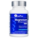 CanPrev Magnesium BisGlycinate 200mg Hellävarainen 60 Veg Caps, 60 päivän toimitus, kelated magnesium Supplement Bone & Muscle Support, Helppo kaivaa, edistää rentoutumista & Mukavuus, Vegan, ei GMO, ei sokeria