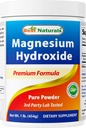 Best Naturals Magnesiumhydroksidijauhe - 380 mg Elemental Magnesium per Serving - 454 Tarjoilua per Cotainer - 1 punta