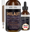 Shilajit Hartsi orgaaninen neste, shilajit Himalayan Organic, nestemäiset vitamiinit naisille ja miehille, 85+ Trace Minerals, Vaihtoehto hartsi & kapselit, Energia & Immuuni toiminta, Vegan, 60 ml