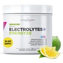 Livingood Daily Electrolytes Powder, Elektrolyytit Hydraation Powder with C-vitamiini, tauriini, D Ribose & FOS, Sugar Free Electrolyte Drink Mix, Keto, Gluteeniton, sitruunan lime Flavor, 30 tarjoilua