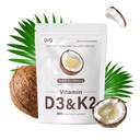 300 kpl 2 in 1 D3 10000 iu Plus K2 (MK-7) 200 mikrog Neitsyt Coconut Oil Softgels with vitamiins D & K Tukee kalsiumin imeytymistä, luu, immuuni, & Heart Health .