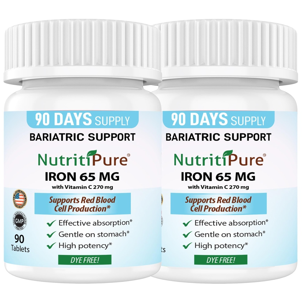 Carbonyl Iron Tablet 65 mg ja 270 mg C-vitamiinia.