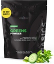 Livingood Daily Basic Greens Powder, Super Greens Drink Mix med Spirulina, Broccoli, Kale, Wheat Grass & Chlorella, Organic Vegetable Blend, Vegan, Gluten Free, Non GMO, 30 Servings