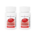 GeriCare Ferrous Sulfate Tabletit 325 mg, Elementaalinen rauta 65 mg Korkea Potenssi Rauta Supplement . Ruokavalio Supplement 100.