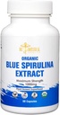 Blå Spirulina kapslar - Organisk - 1000 mg - 60 kapslar
