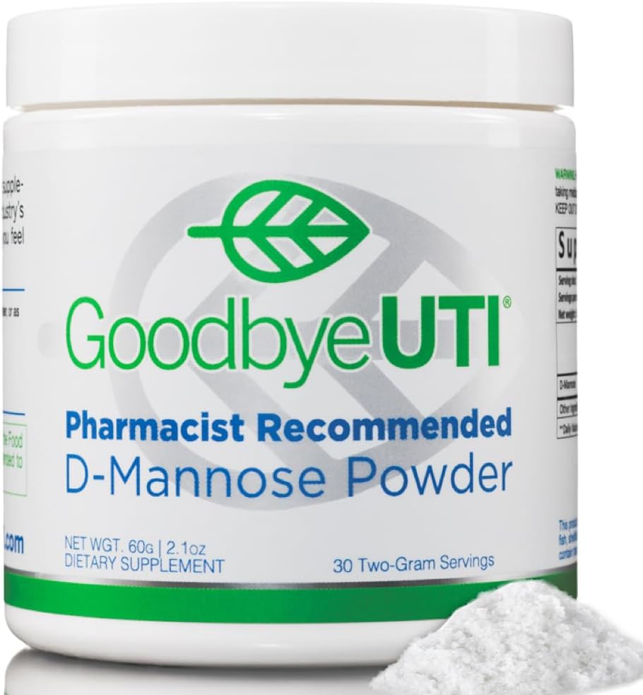 Premium D-Mannose Powder | Rent | Naturlig urinvägshälsa | 30-dagars leverans | Tillverkad i USA | Vegan