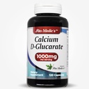 Lab - Kalsium d- glukaraatti, kalsium 1000 mg - 120 kapselia, kalsiumlisä - vaihdevuodet Tuki - Hormoni - Maksa Detox - Detox Cleanse - Ultra korkea Imeytyminen - Kalsium, Calcio.