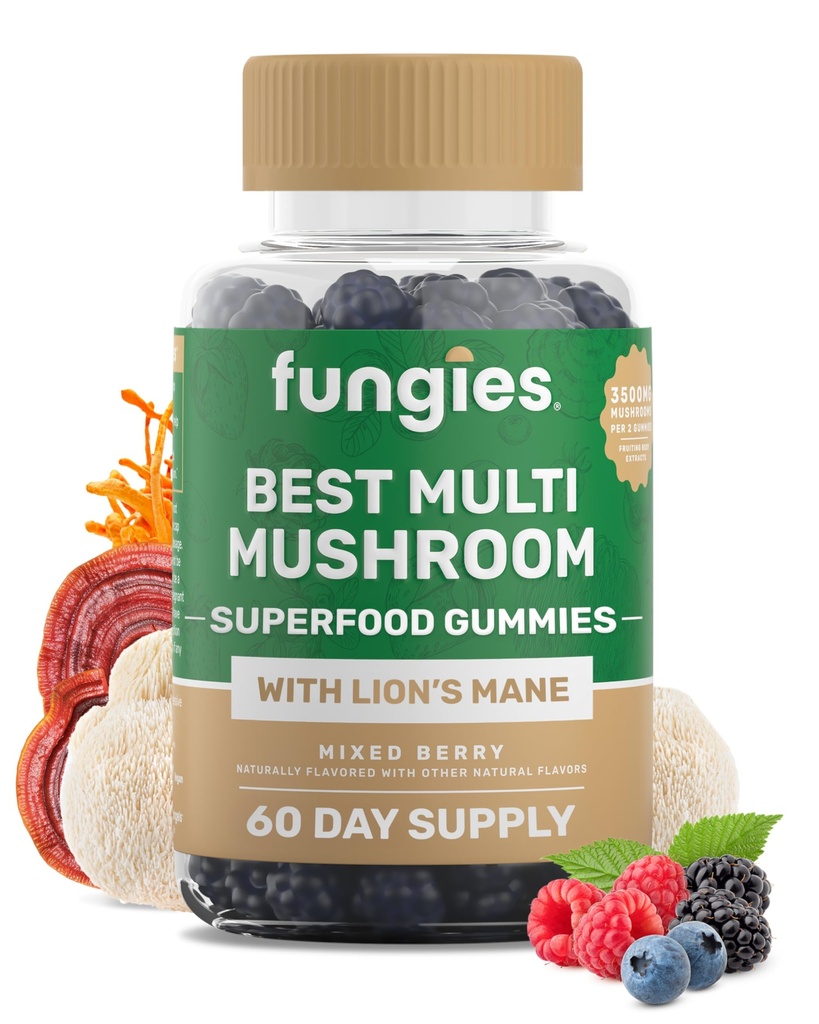 Sienet Multi Sieni Gummies for Men & Women - Sienen lisäsisältää Lion