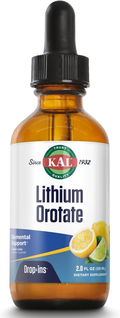 KAL Litium Orotate Dropins, kelated ...