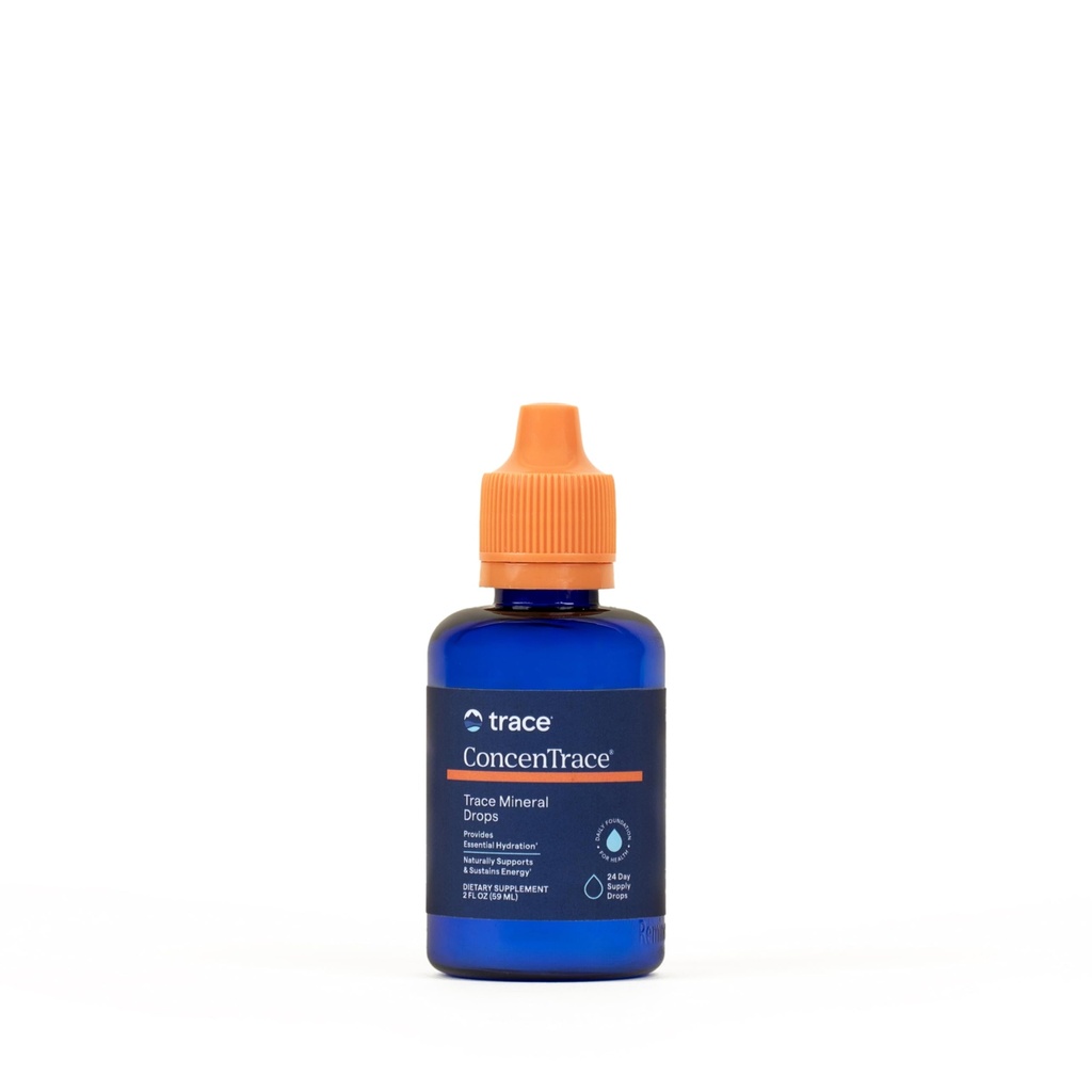 Trace Minerals Concentrace Mineral Drops - Nestemäinen täydentää luun ja Joint Support - Aids Hydration & Electrolyte entisöinti - Mauton, 2 fl oz (24 tarjoilut)