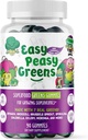 EasyPeasygreens Päivittäinen kasvis Gummies lapsille - 90 Greens Gummies - auttaa Picky Syöjät saada niiden kasviksia - Valmistettu 10 Todellinen kasvisuutteet ja 100% Vegaani