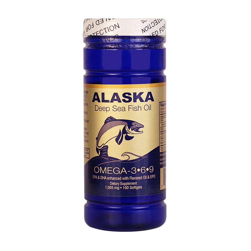 Alaska Deep Sea Fish Oil, Omega 3,6,9 1000 Mg 100 Softgels av NCB