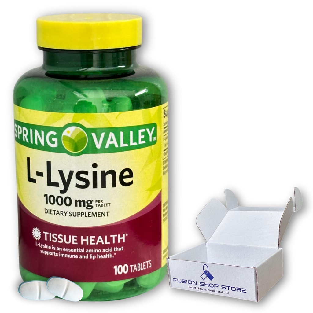 L lysiini 1000 mg- Essential Amino Acid Tablets, 100ct (Pack of 1)