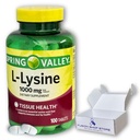 L lysiini 1000 mg- Essential Amino Acid Tablets, 100ct (Pack of 1)
