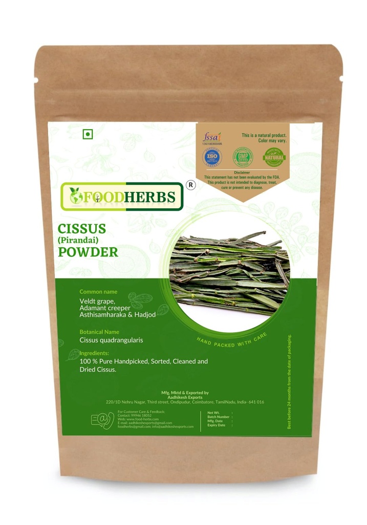 Foodherbs Cissus Quadrangularis Powder 