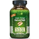 Hälsosam hud och hår Plus naglar av Irwin Naturals, näringsrika Rich, ger Shine och styrka, 60 flytande mjukglar