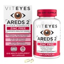 Viteyes AREDS 2 Sinkkitön Macular Support, Natural Allergen vapaa kapselit E-vitamiini, C-vitamiini, Lutein & Zeaksantiini, Ei sinkkiä, Ei kuparia, Silmälääkäri Luotettu, valmistettu Yhdysvalloissa, 120 Ct