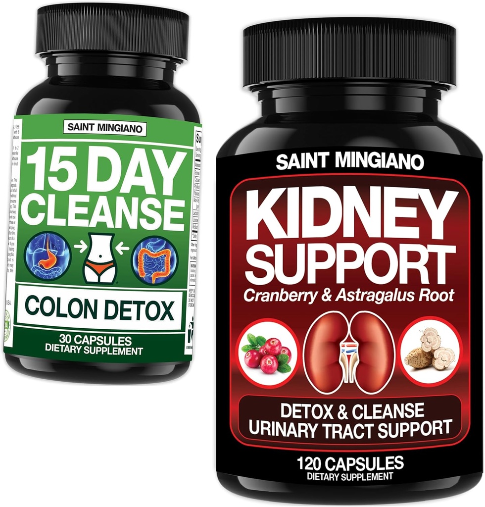 Njurstöd Cleanse Detox & Repair 120 Caps - Tillsammans med - 15 Day Cleanse