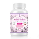 Probiootit naisille, joilla on prebiootteja Cranberry D- Mannose Dgestive Enzymes & Hibiscus 34 Kantat 100 miljardia PMY Feminine Care Suoliston ja pH Balance Support