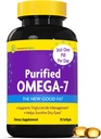 InnovixLabs Puhdistettu Omega 7 Täydennysosa - 210 mg Omega-7 Palmitoleiinihappoa, kalaöljyä aineenvaihduntaa varten ja triglyseridiä, välttämättömiä rasvahappoja, IFOS hyväksytty, 30 Softgelia