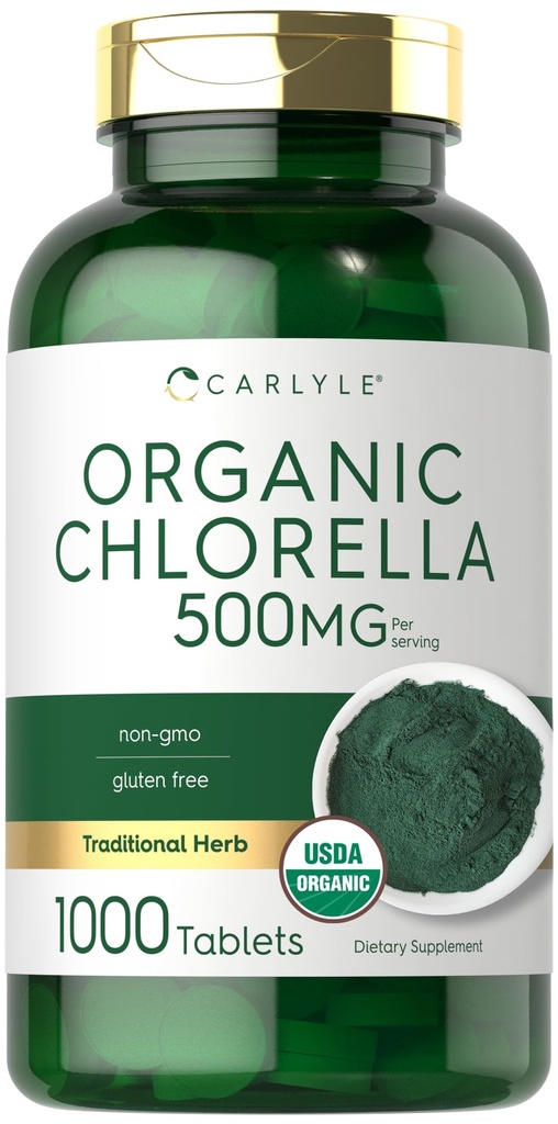 Carlyle Chlorella -tabletit Luomu 500 mg ... 1000