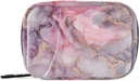 Vaaleanpunainen Marble Texture Pill Box 7 päivän pilleri tapauksessa Travel pilleri Organizer Bag kanssa Zipper Kannettava Viikoittain Vitamiini Lääke täydentää haltija pussi