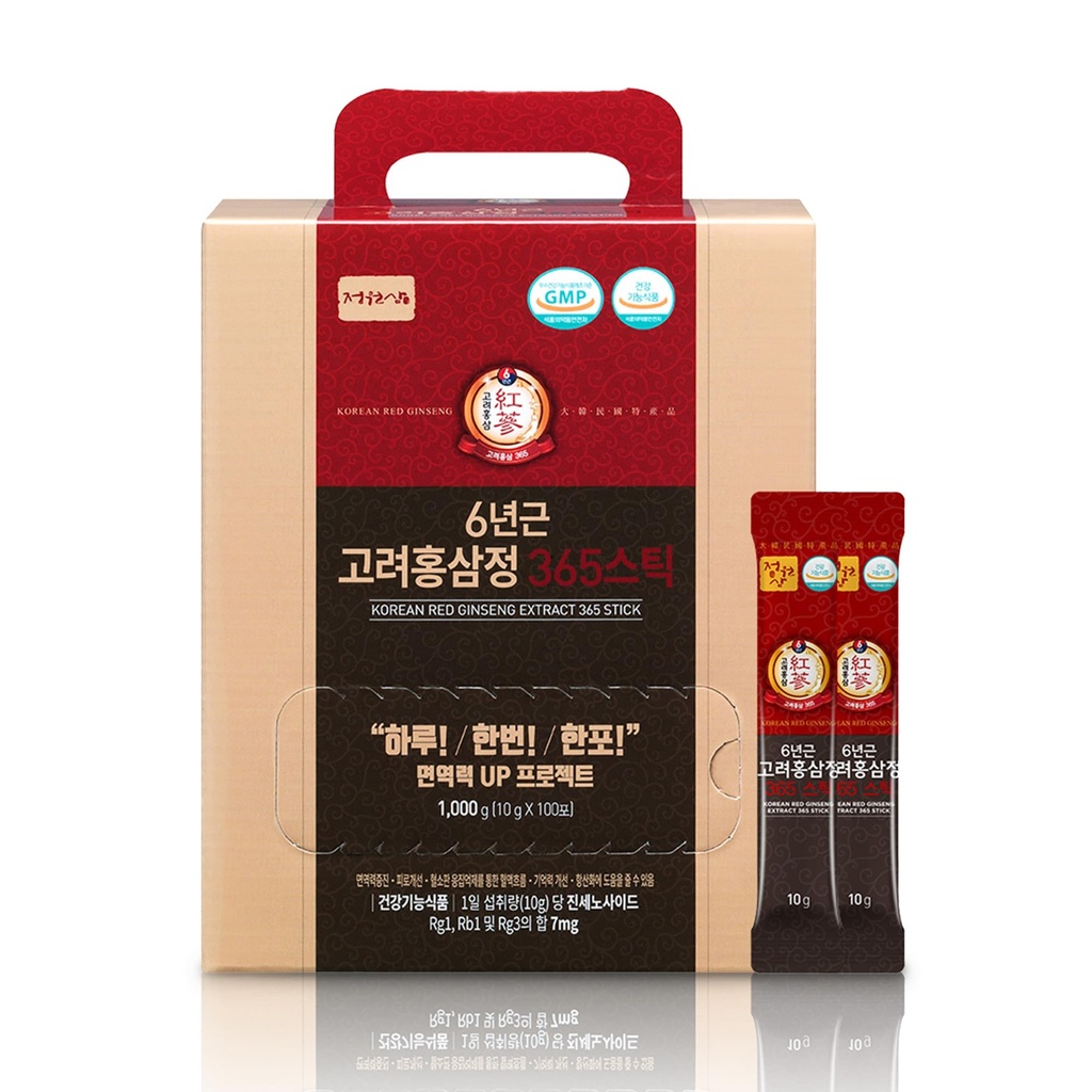 6-Vuosi Korea Red Ginseng 365 ... 100 Sticks...