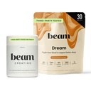 Beam Dream Sleep Powder & Creatiini Bundle, kolmas osapuoli testattu luonnollinen uniapu & Recovery täydentää mikronoitu Creatiini Monohydraatti, makuamaton puhdas Creatiini jauhe lihasvoimaa, energia