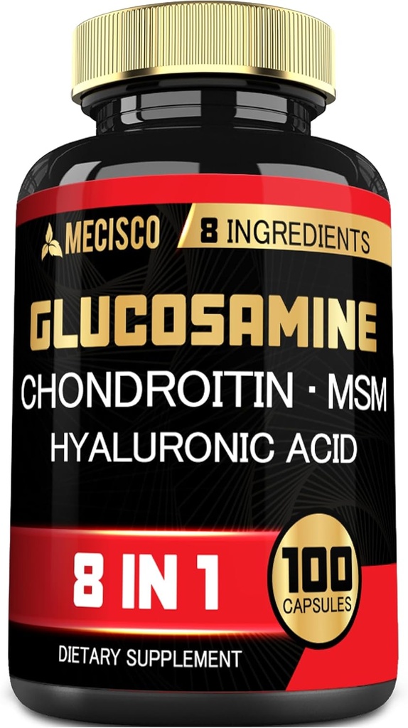 7000 mg Glukosamiini Chondroitin MSM kanssa Immuuni Supplement - Tuki luun, yhteisen terveyden, immuunijärjestelmän ja yleistä terveyttä - 100 kapselia
