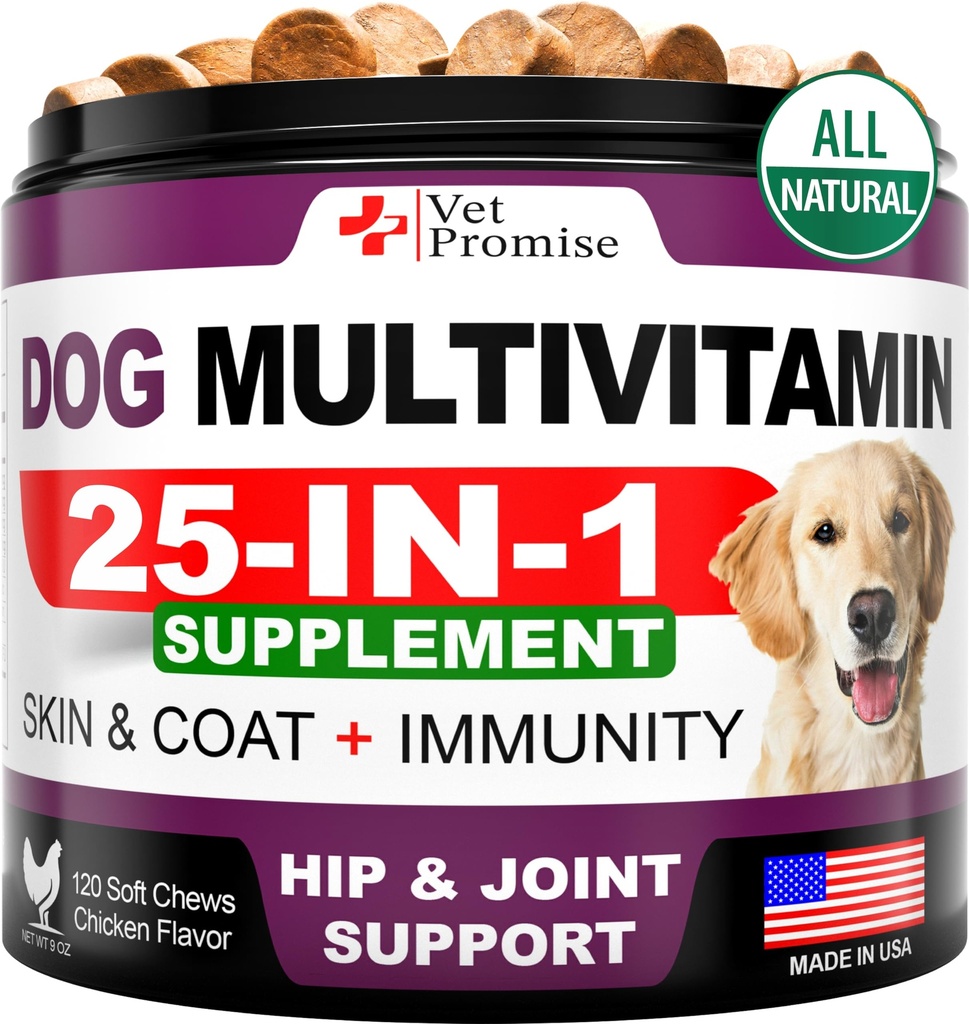 Koira Multivitamiini purtavaa Glukosamiini - koiran vitamiinit ja lisäravinteet - Senior & pentu Multivitamiini koirille - Lemmikkieläinten yhteinen tuki Terveys - Immuniteetti - liikkuvuus - energia - Gut - iho - 120 Chews