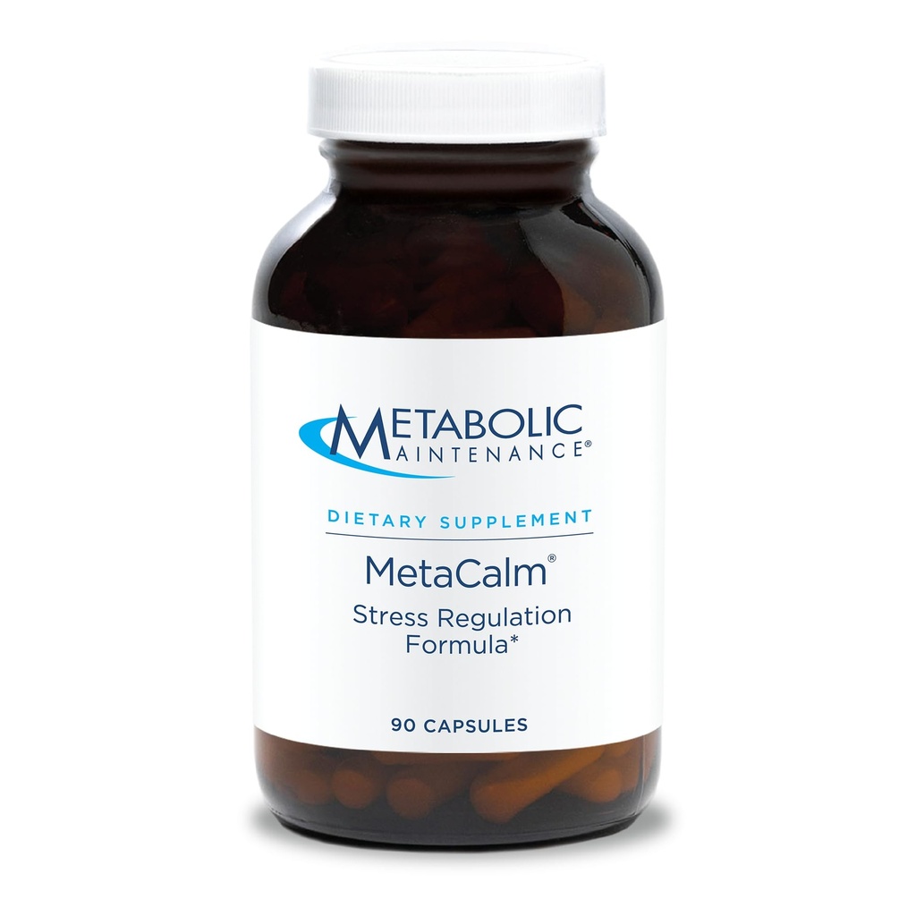 Metabolinen ylläpito MetaCalm - GABA L-Theanine täydentää rauhoittaa, nukkua ja stressi tukea, B6-vitamiini, aktiivinen folaatti, magnesium & 5-HTP Complex aikuisille, miehet ja naiset - 90 kapselia