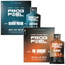 Frog Fuel Power Regular Protein & Ultra Pre Treen Shot Bundle, 1500 mg Beta Alanine, 15g Protein Nano-Hydrolyzed Grass Fed Collagen, Pre & Post Treen, 1.2 oz Packets, 48 Pack