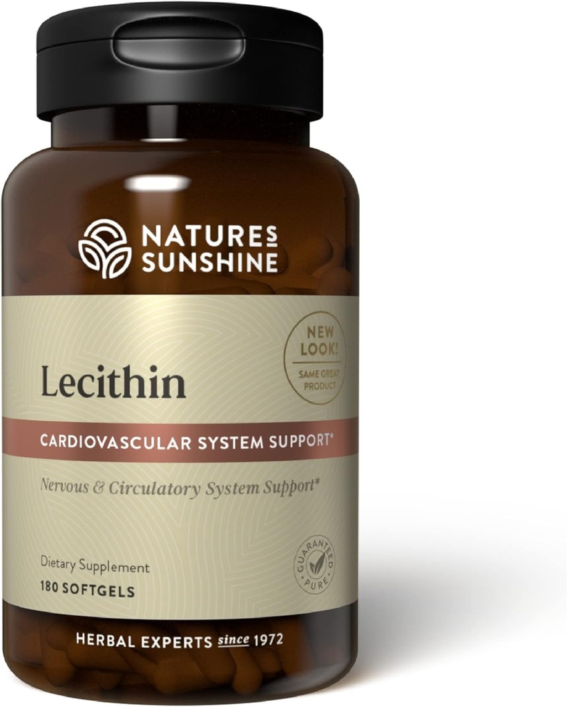 Luonnon aurinkoinen lesitiini 180 Softgels
