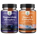 Bumble of High Absorption Magnesium Sleep Supplement - Melatoniinivapaa rauhallinen Magnesium uni ja B-vitamiini Complex Aikuisten monivitamiini Immuuni tuki Mood Boost ja muisti täydentää