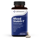 LifeSeasons - Mood Stabili-T - Positive Mood Booster - parannettu rauhallisuus ja onnellisuus - rentoutunut ja tasapainoinen mieli - sisältää Rhodiola, Ginkgo Biloba, ja D3-vitamiini (60 kapselia)