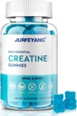 NutraBits Creatine Monohydraatti Gummies, 5g Creatine Monohydraatti per Serving - Ei sokeria tai keinotekoisia värejä, Vegan & Halal - Mustikka maku - 60 Gummies